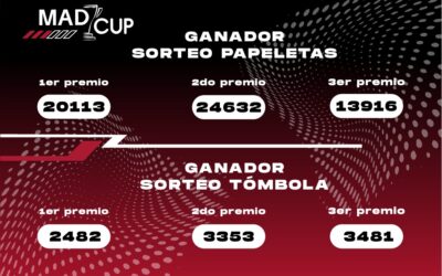 Publicados los ganadores del sorteo de papeletas MADCUP