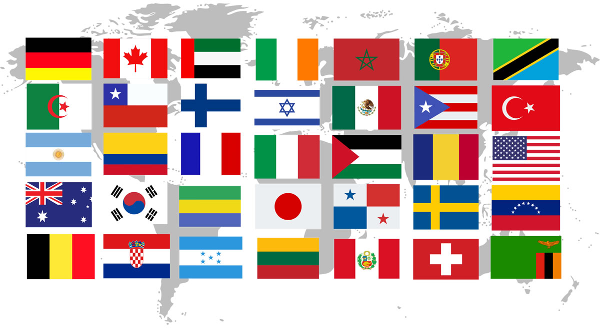 PAÍSES REPRESENTADOS